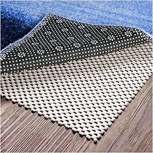 Non Slip Area Rug Pad Gripper - 2x8 Strong Grip Carpet pad for Area Rugs and Hardwood Floors, Provides Protection and Cushion